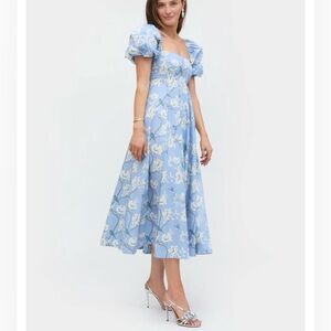 NWT - Hill House The Matilda Dress - Diane Hill Blue Chinoiserie (L)